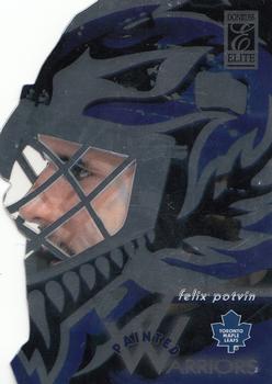1996-97 Donruss Elite - Painted Warriors Promo #6 Felix Potvin Front