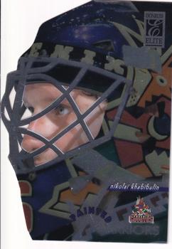 1996-97 Donruss Elite - Painted Warriors Promo #9 Nikolai Khabibulin Front