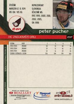 2005-06 Czech OFS #237 Peter Pucher Back