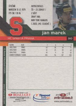 2005-06 Czech OFS #310 Jan Marek Back