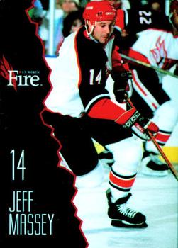 1995-96 Fort Worth Fire (CHL) #9 Jeff Massey Front