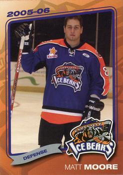 2005-06 Knoxville Ice Bears (SPHL) #NNO Matt Moore Front