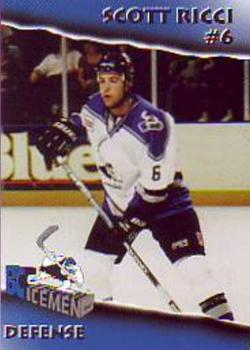1998-99 EBK BC Icemen (UHL) #3 Scott Ricci Front