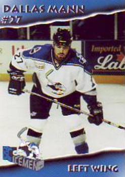 1998-99 EBK BC Icemen (UHL) #22 Dallas Mann Front
