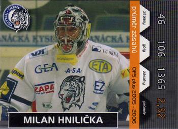 2005-06 Czech OFS - Goals Against Leaders #7 Milan Hnilicka Front