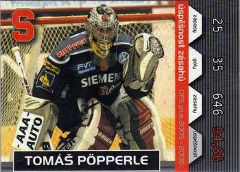 2005-06 Czech OFS - Save Percentage Leaders #1 Tomas Popperle Front