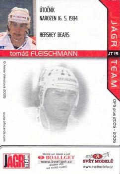 2005-06 Czech OFS - Jagr Team #JT15 Tomas Fleischmann Back