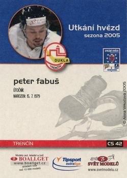 2005-06 Czech OFS - All-Star Game #42 Peter Fabus Back