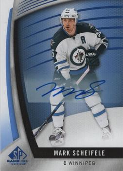 2017-18 SP Game Used - Blue Autographs #73 Mark Scheifele Front