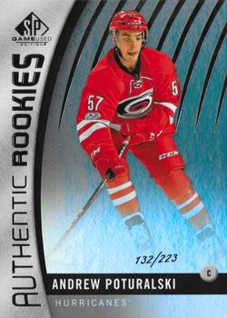 2017-18 SP Game Used - Authentic Rookies Rainbow #149 Andrew Poturalski Front