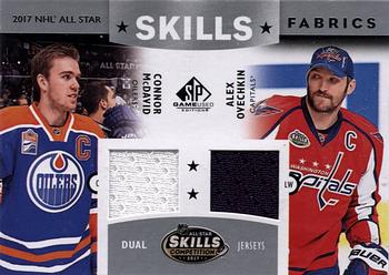 2017-18 SP Game Used - 2017 NHL All-Star Skills Fabrics Dual #AS2-MO Connor McDavid / Alex Ovechkin Front
