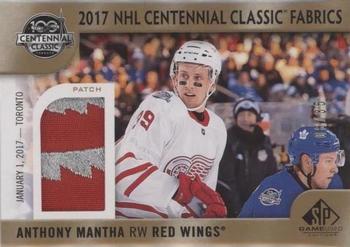 2017-18 SP Game Used - 2017 NHL Centennial Classic Fabrics Patch #CC-AM Anthony Mantha Front