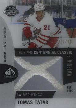 2017-18 SP Game Used - 2017 NHL Centennial Classic Material Net Cord #CCNC-TT Tomas Tatar Front