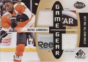 2017-18 SP Game Used - Game Gear 2017 NHL All-Star Skills #ASGG-WS Wayne Simmonds Front