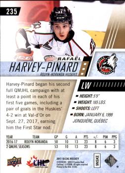 2017-18 Upper Deck CHL #235 Rafael Harvey-Pinard Back