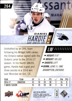 2017-18 Upper Deck CHL #264 Daniel Hardie Back