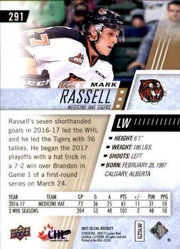 2017-18 Upper Deck CHL #291 Mark Rassell Back