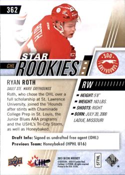 2017-18 Upper Deck CHL #362 Ryan Roth Back