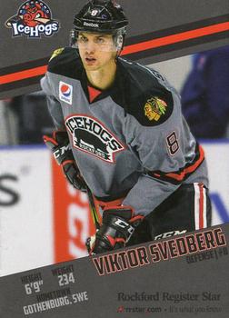 2017-18 Rockford Register Star Rockford IceHogs (AHL) #NNO Viktor Svedberg Front
