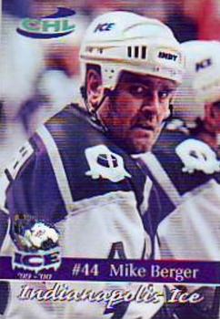 1999-00 Roox Indianapolis Ice (CHL) #1 Mike Berger Front