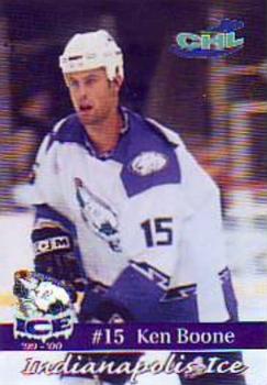 1999-00 Roox Indianapolis Ice (CHL) #2 Ken Boone Front