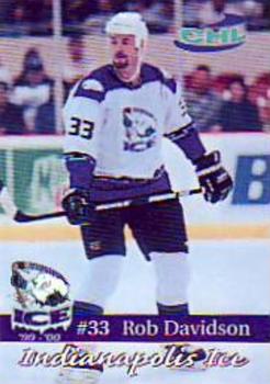 1999-00 Roox Indianapolis Ice (CHL) #6 Rob Davidson Front