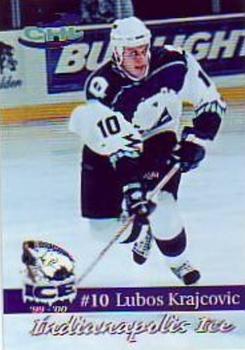 1999-00 Roox Indianapolis Ice (CHL) #10 Lubos Krajcovic Front
