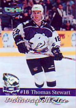 1999-00 Roox Indianapolis Ice (CHL) #16 Tom Stewart Front