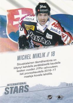 2017-18 Cardset Finland - International Stars #IS3 Michel Miklik Back