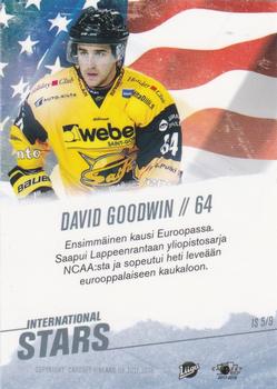 2017-18 Cardset Finland - International Stars #IS5 David Goodwin Back