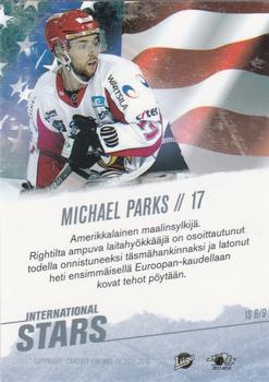 2017-18 Cardset Finland - International Stars #IS6 Michael Parks Back