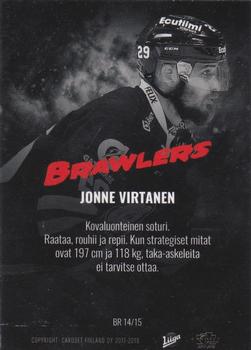 2017-18 Cardset Finland - Brawlers #BR14 Jonne Virtanen Back