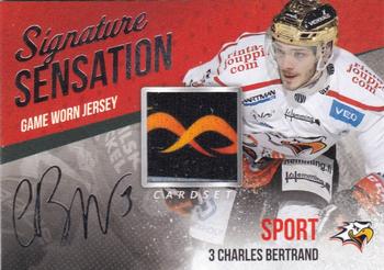 2017-18 Cardset Finland - Signature Sensation Game Worn Jersey Exchange (Series Two) #NNO Charles Bertrand Front