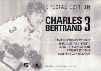 2017-18 Cardset Finland - Limited Edition (Series Two) #NNO Charles Bertrand Back