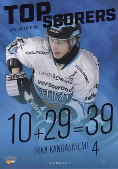 2017-18 Cardset Finland - Top Scorers Blue #TS10 Iikka Kangasniemi Front