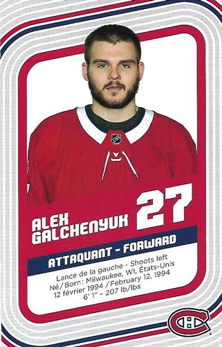 2017-18 Montreal Canadiens #NNO Alex Galchenyuk Back
