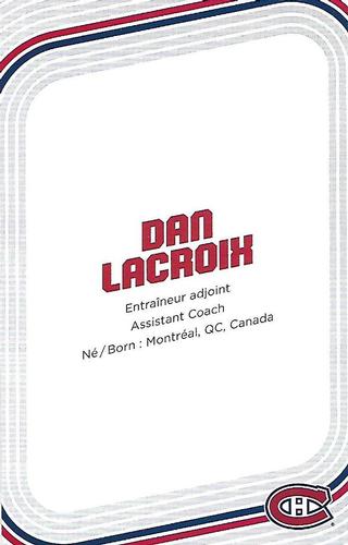 2017-18 Montreal Canadiens #NNO Dan Lacroix Back