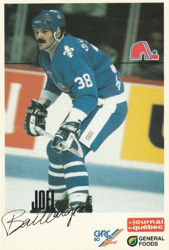 1988-89 General Foods Quebec Nordiques #NNO Joel Baillargeon Front