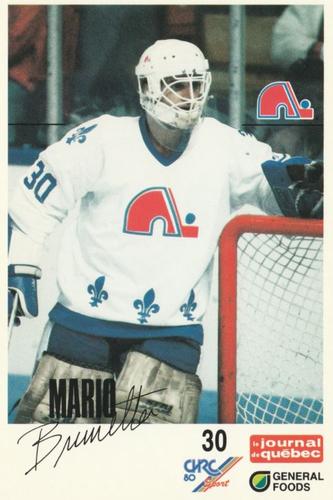 1988-89 General Foods Quebec Nordiques #NNO Mario Brunetta Front
