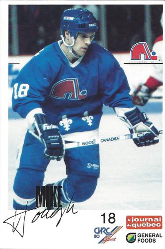 1988-89 General Foods Quebec Nordiques #NNO Mike Hough Front
