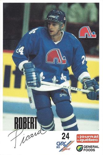 1988-89 General Foods Quebec Nordiques #NNO Robert Picard Front