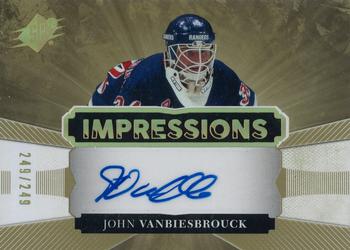 2017-18 SPx - Impressions Autographs #IA-JV John Vanbiesbrouck Front