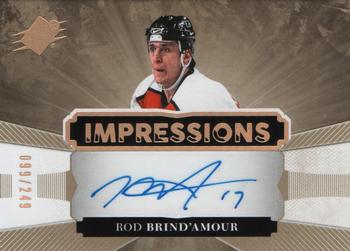 2017-18 SPx - Impressions Autographs #IA-RB Rod Brind'Amour Front