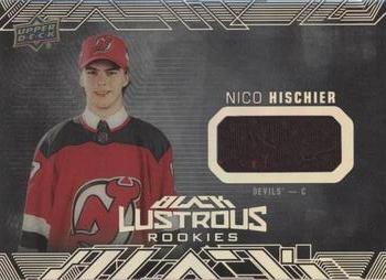 2017-18 SPx - UD Black Lustrous Rookies Jersey #LR-NH Nico Hischier Front