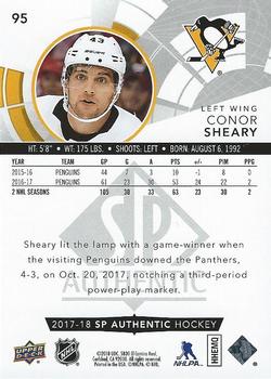 2017-18 SP Authentic #95 Conor Sheary Back
