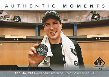 2017-18 SP Authentic #102 Sidney Crosby Front