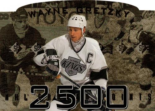 1995-96 Upper Deck Authenticated Wayne Gretzky 2500 NHL Career Points SP #NNO Wayne Gretzky Front