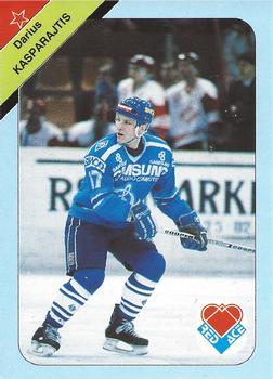 1992 Red Ace Russian Hockey Stars #1 Darius Kasparaitis Front