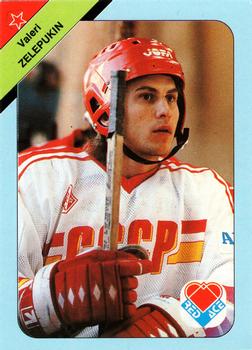 1992 Red Ace Russian Hockey Stars #7 Valeri Zelepukin Front