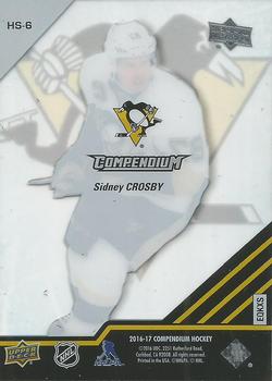 2016-17 Upper Deck Compendium - Heart & Soul #HS-6 Sidney Crosby Back